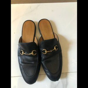 Black Gucci Princetown Mules